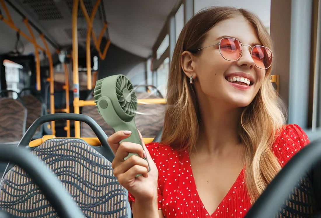 Stay Cool Anywhere with the Portronics Toofan Mini Portable Rechargeable Fan