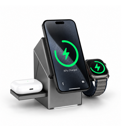 3-in-1 magnetic wireless charging station